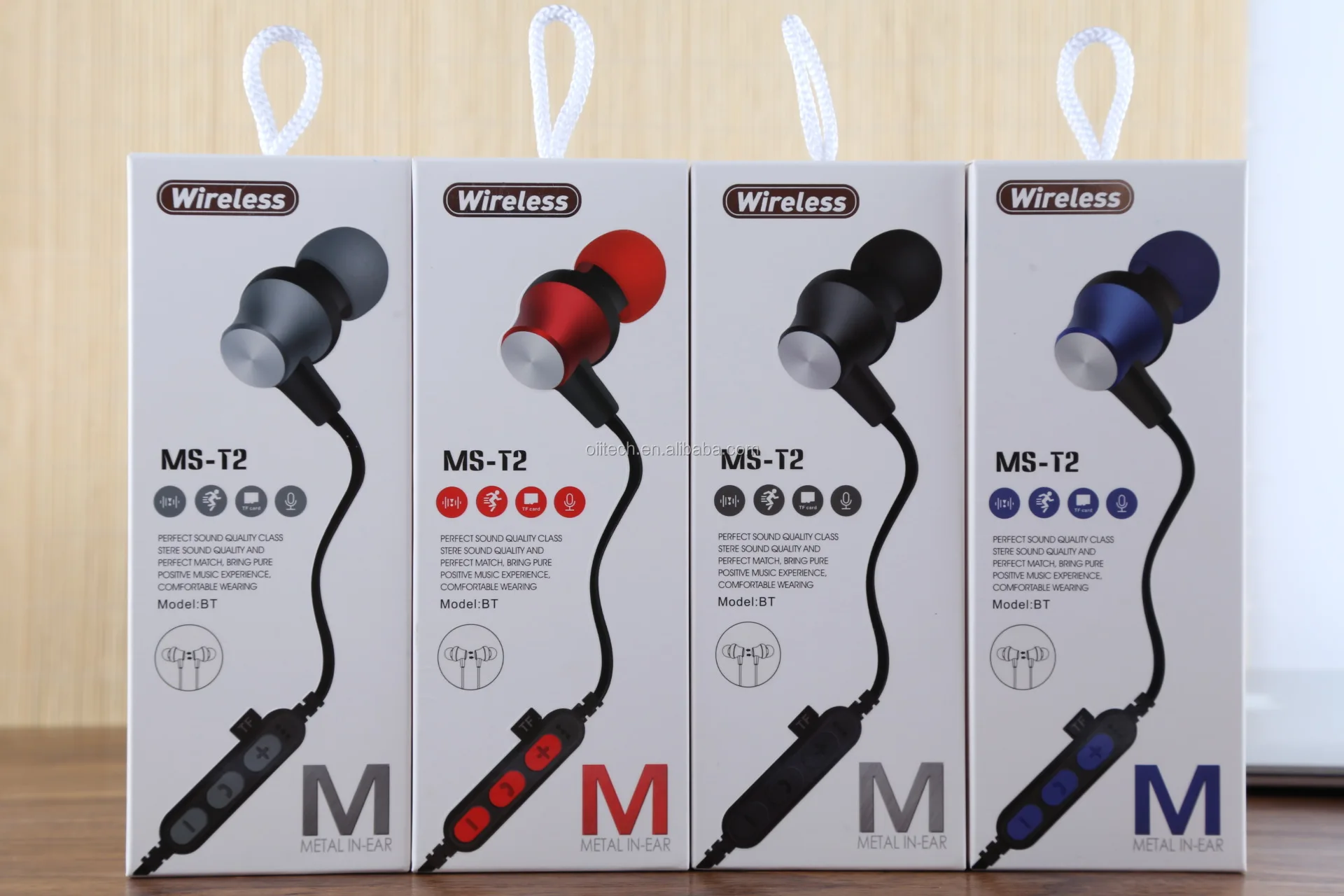 Magnetic metal wireless sports earphone MS-T2 support TF card - ANKUX.COM
