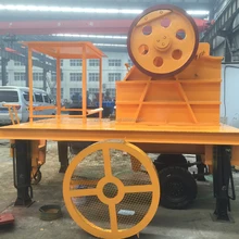 China leading Aggregate production trailer type Mobile stone crushing and screen plant