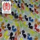 Bags / Raincoat Synthetic Leather Fabric , Printed Fake Leather Fabric