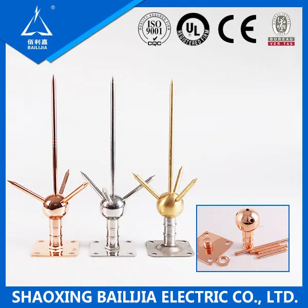 Lightning Protection Air Terminal Or Lightning Rod Price/lightning