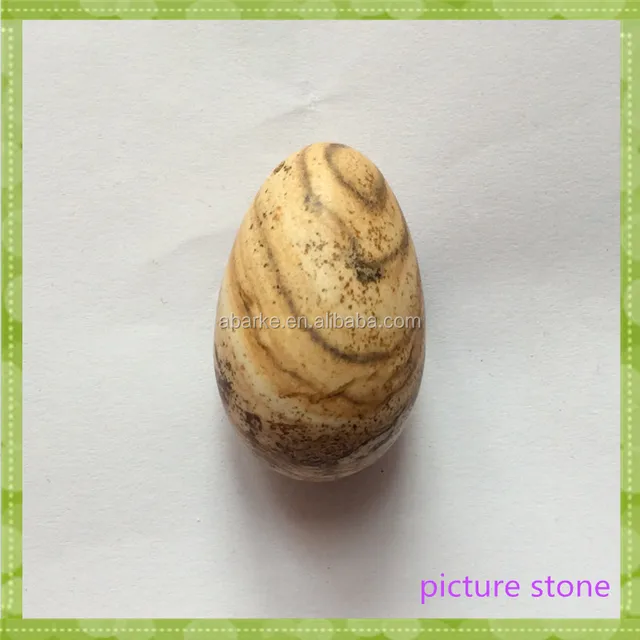 40*25mm picture jasper stone ben wa yoni jade eggs vaginal eggs