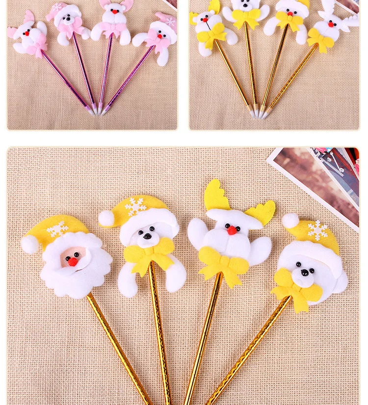 Cheap Christmas gift promotion children cartoon Christmas pen