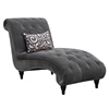 Top sale chair black soft coral fleece chaise lounge