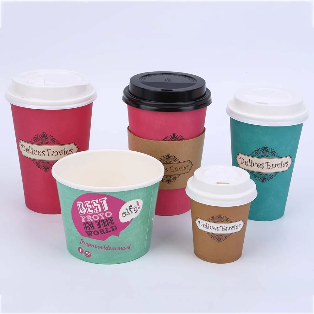 100 x Coca Cola Strong Paper Cups 12oz Cold Drinks