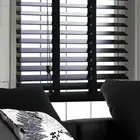 50mm faux wood horizontal venetian blinds blackout 2" PVC blind