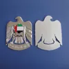 UAE metal logo silver chrome eagle with color only on the flag from UAE trophy