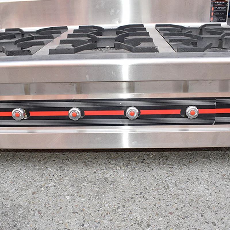 4 /6 /8 Head Gas Burner Cooktops Freestanding Type LPG/Natural Gas Burners for Home / Restaurant