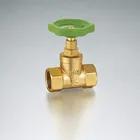 3/8"-4"Brass stop Valve Polishing Surface Plastic Handle Straight-Through Type drain valve