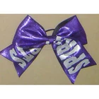 Hot sale fashion girls cheerleading kids ribbon bow hair clip