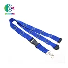 China Factory Promotion Custom Logo High Quality Polyester Silk Screen Printed ID Lanyards Holder