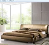 King Size Bed Frames Upholstered leather bed ECAY296