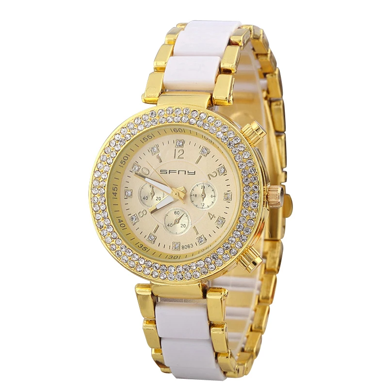Double-full Of Diamond Fashion Quartz Ladies Watch Digital Scale Wholesale Montre Enfant Relojes Mujer Relojes De Marca w078