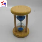 Promotional wooden hourglass products with glass timer