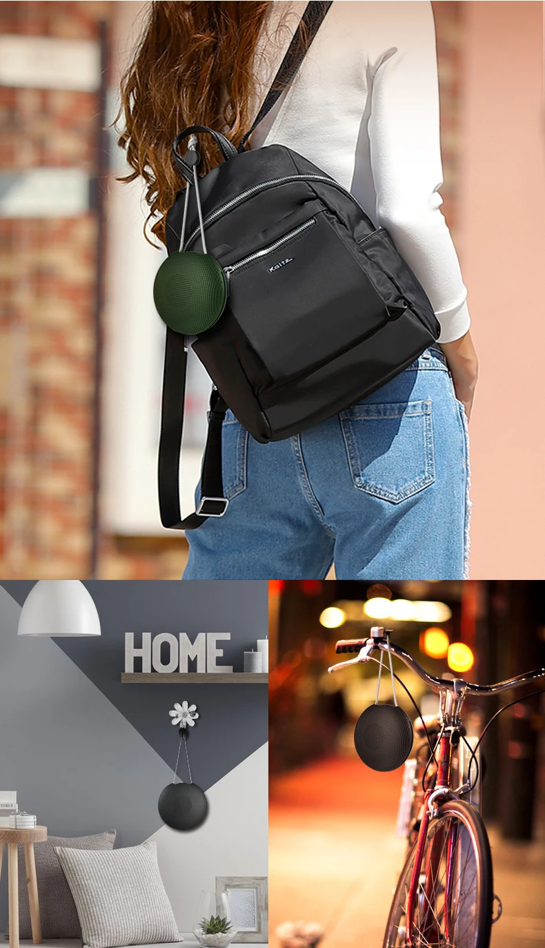 Factory Price F5 Round Mini BT5.0 Bluetooth Speaker Bass With Handsfree Wireless Portable Bluetooth Speaker - ANKUX.COM