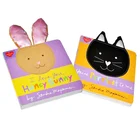 Die cut animals shape educational children picture books printing