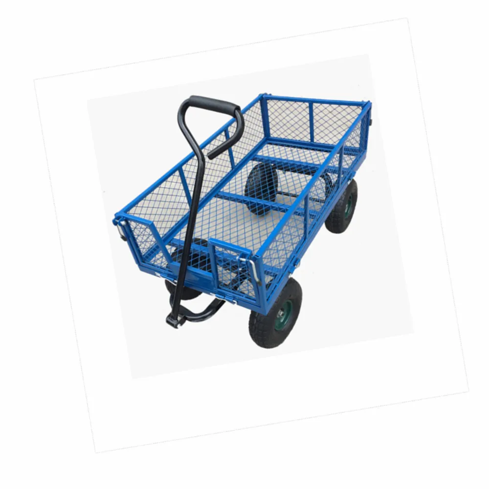 Wheelbarrow Utility Garden Wagon Dump Cart Lawn Trailer Handle Steel Mesh Crate , Buy Wire Mesh Crate,Handle Steel Mesh Crate,Dump Cart Garden Wagon