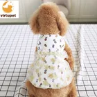 Pet Dog Summer Vest Pineapple Dress Lace Tulle Apparel Puppy Pattern Pet Clothes