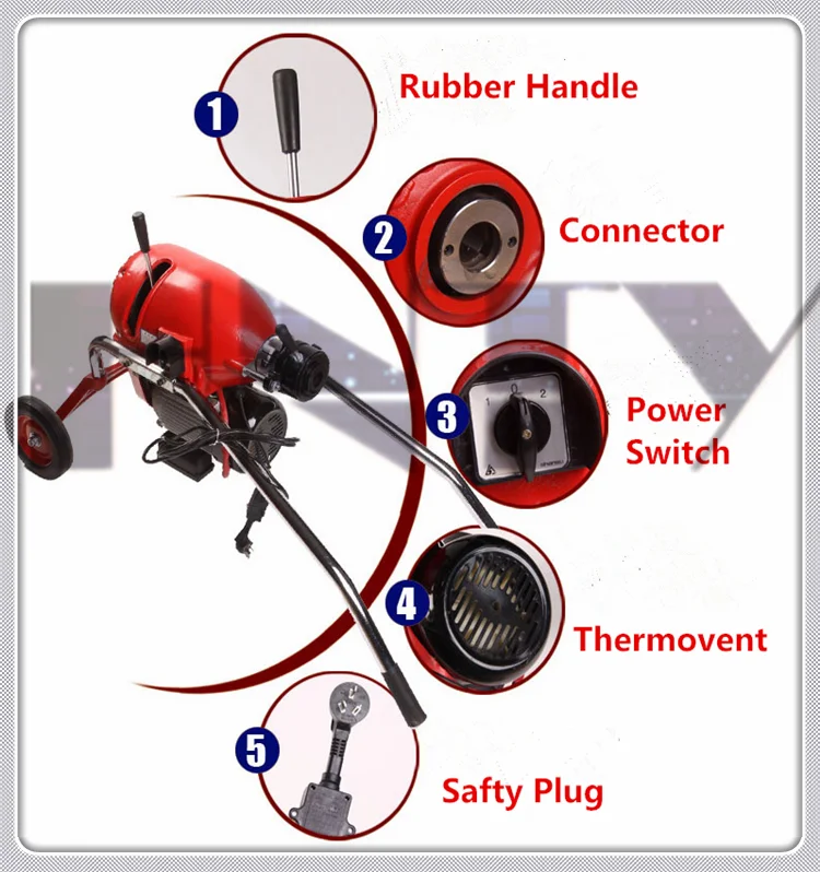 Electric Water Jet Drain Cleaning Machine With Ce Buy Water Jet Drain