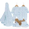 100% organic baby wear cotton clothes for newborn baby clothing gift box set for girls and boys