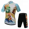 Custom cartoon cheap china uniform cycling jersey clothing