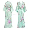 Old Shanghai Elegant Women's Kimono Long Robes Sleepwear Bathrobes Wholesale Custom Manufacturer Printing Robes OEM