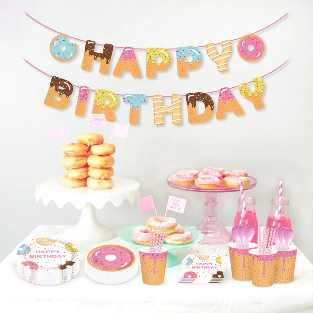 hot sale birthday party tableware decoration kit