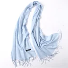 China wholesaler express DTD service limited sale cheapest plain cashmere scarf