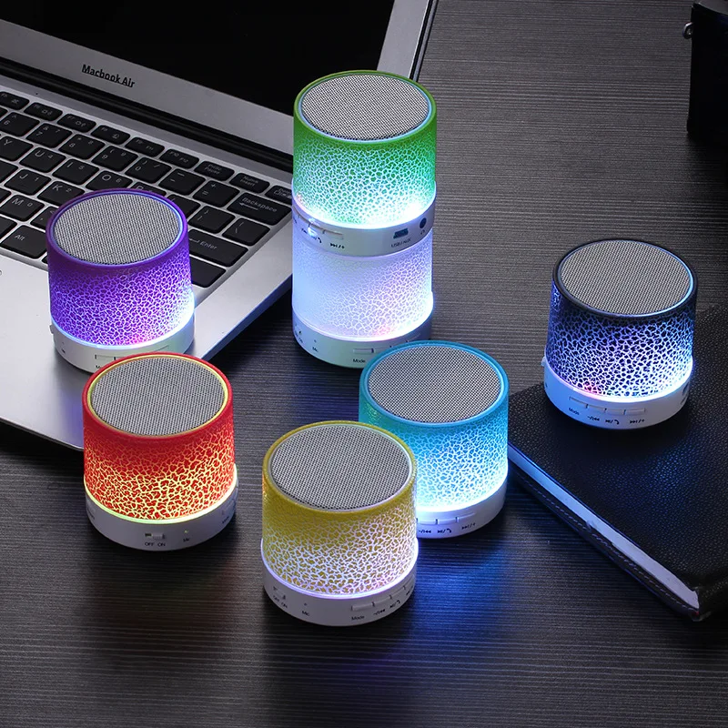 Wholesale portable subwoofer S10 Wireless Speaker car handsfree mini blue tooth loud speaker with led light - ANKUX.COM