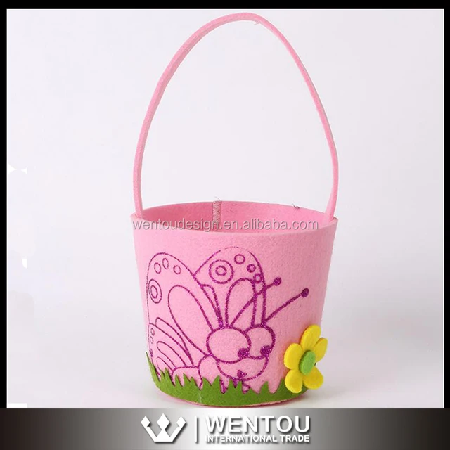 wholesale personalized felt easter basket