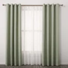 professional curtain supplier best selling green black out ready made curtain