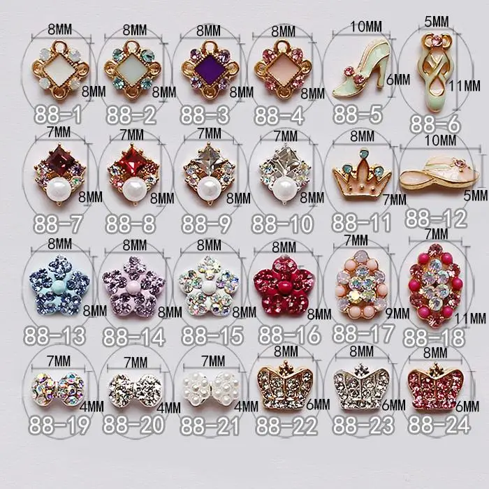 Beeann shinny glitter wholesale 3d purple nail art jewelry