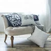 Monad Decorative 100% Polyester Black and White Accent Print Throw Pillow Case