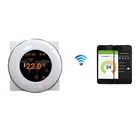 Weekly program digital underfloor heating thermostat for water electric heating system with touch screen
