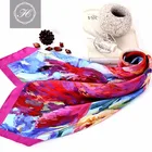 chinese factory custom digital printed silk twill scarf for 2017 spring
