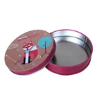 High Quality Round 6PCS Cup Tin Coaster Set Gift Tin
