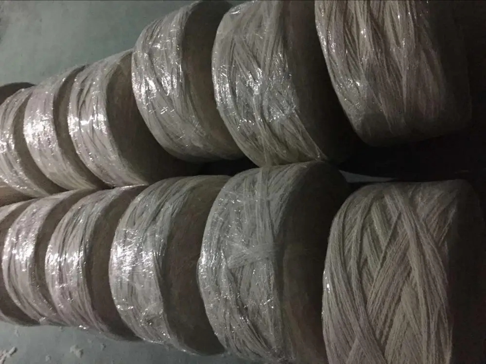Chinese Factory Cotton Polyester Recyced Raw White Friction Spun Mop Yarn