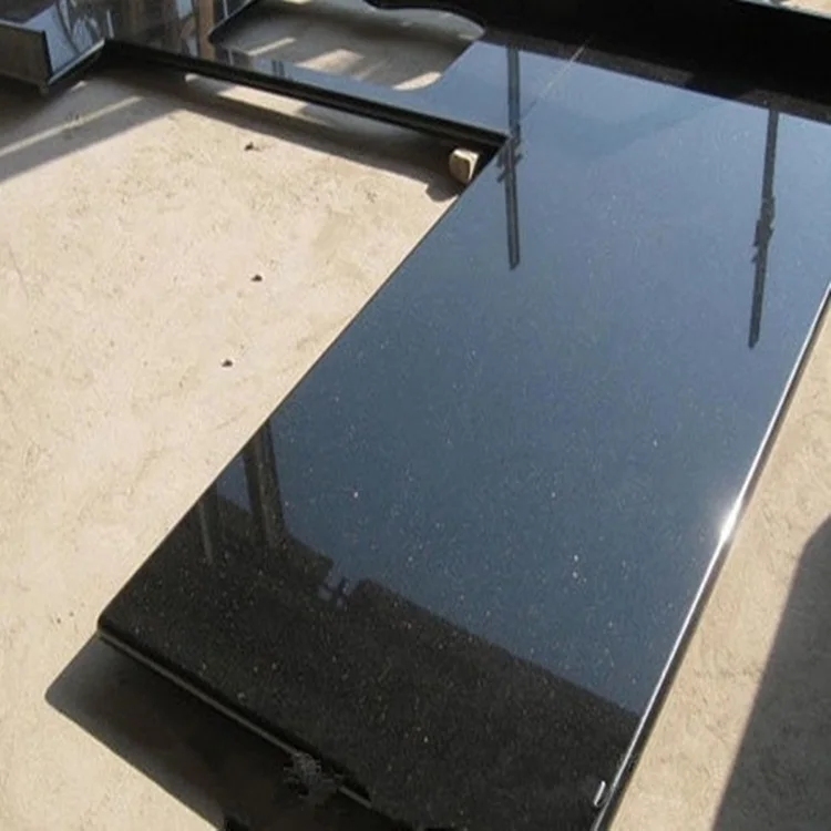 Good Supplier High Polished Black Granite Blue In Night Granite