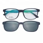 2019 Wholesale optical glasses with clip-on sunshades lenses
