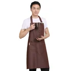 Custom cheap denim barber apron barista denim apron jeans