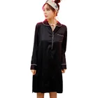 Chinese manufacturer cheap women sexy home ladies silk pajamas set nighty