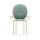 Modern hotel gold customized color luxury metal dinning chair
