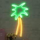 USB wall lamp home decoration lamp led neon back light panel custom neon signs banana for Christmas party decoration