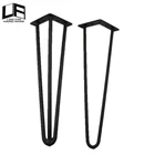 Top recommend black 2 rod or 3 rod furniture leg type and adjustable height metal hairpin table legs