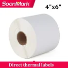 Permanent adhesive thermal paper 4 x 6 label Sticker Roll 102 x 152