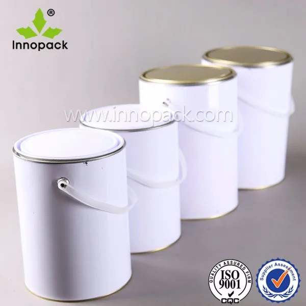 custom painted 1 liter tin can manufacturer with cover for sale, View