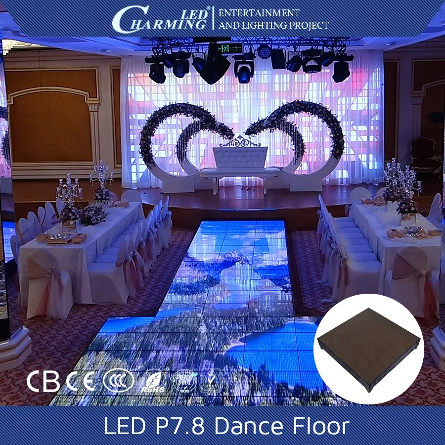 Multi Situation Rent Led Dance Floor Led Wedding Floor Stage
