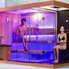 2018 hot sell sauna combine the dry sauna and the steam shower WS-1388