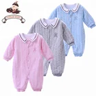 fashion baby clothing online wholesale long sleeve baby winter romper plain baby romper