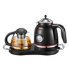 1.7L Stainless Steel Electric Kettle Tea Set with glass teapot keep warm function