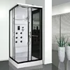 China supplier hot sale two sliding glass door square style steam bath shower cabin